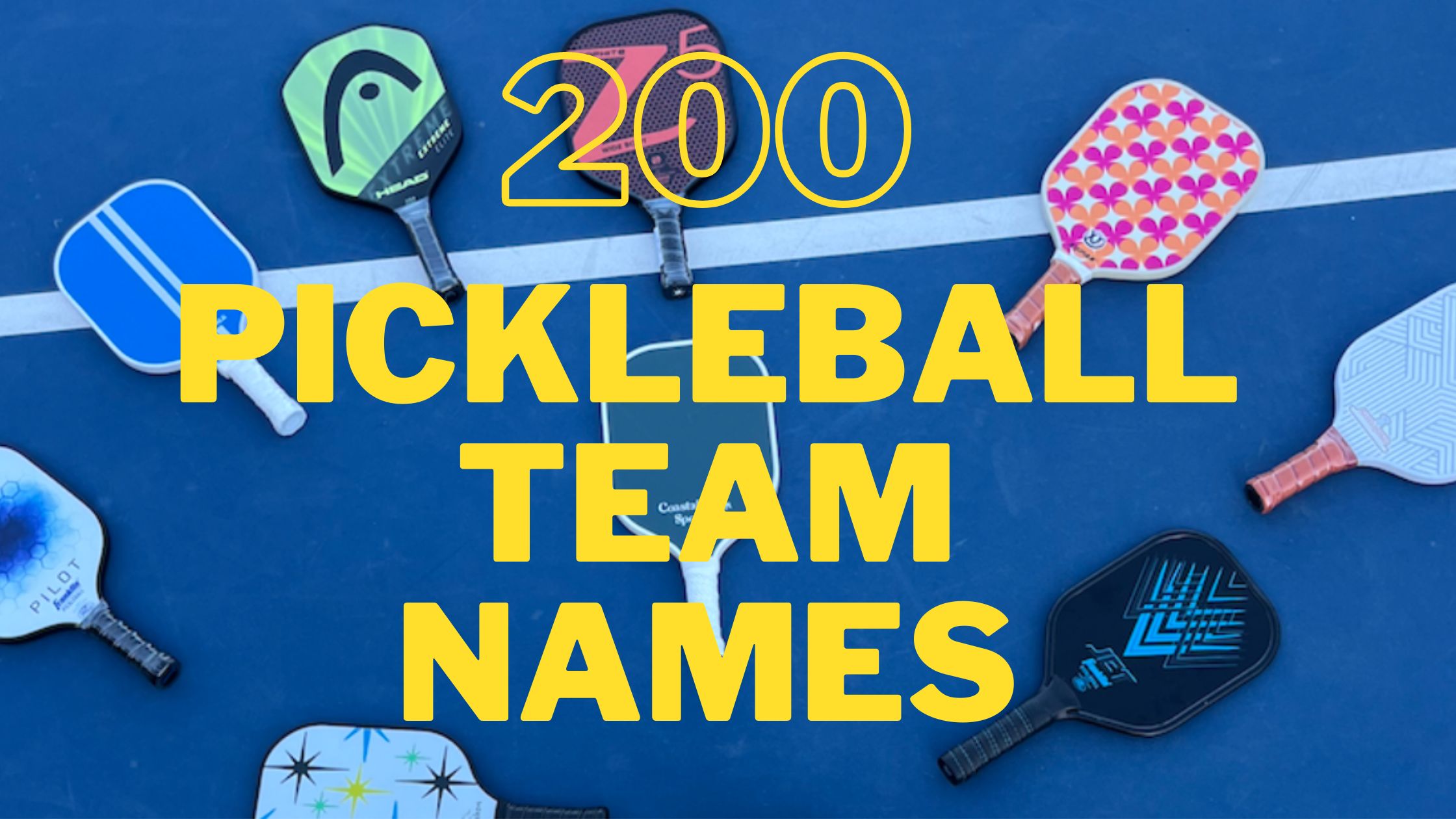 200 Pickleball Team Names in 2024