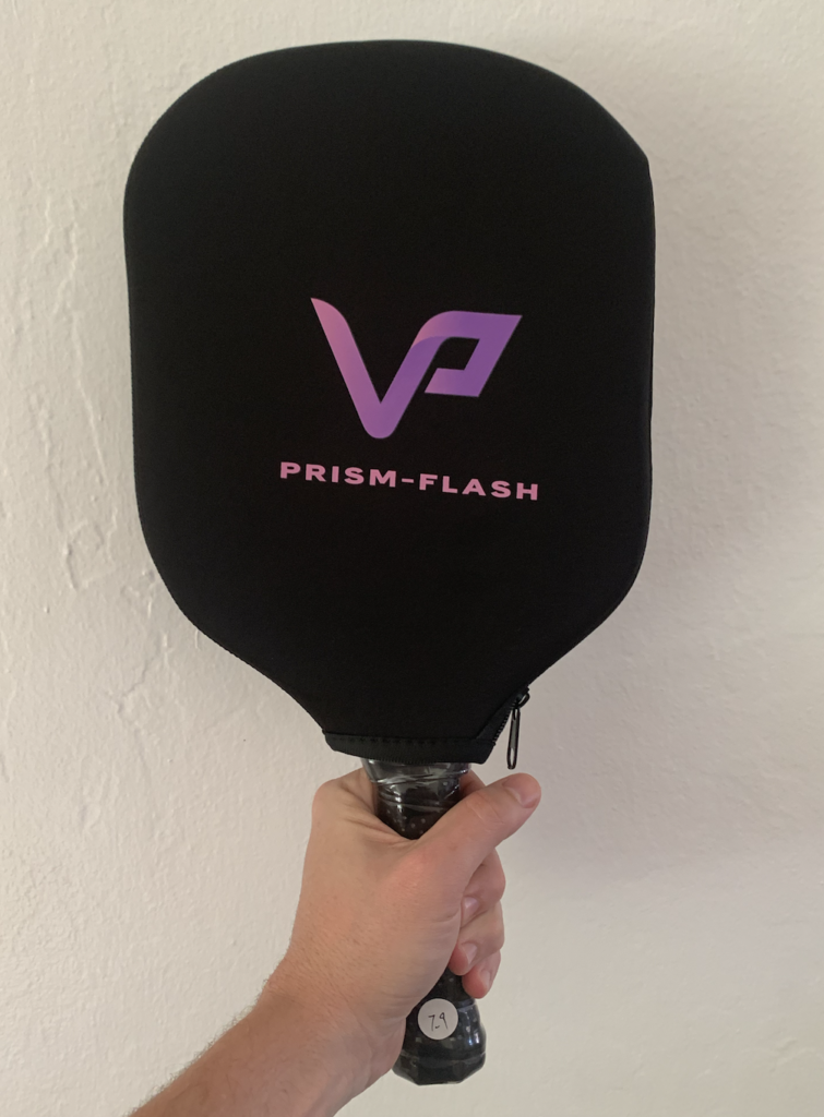 Vatic Pro Prism pickleball paddle with the cover.