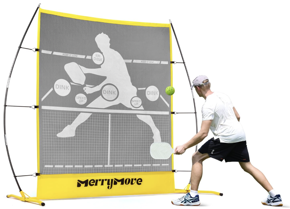Picture of the Merry Move pickleball rebounder, which is a top pickleball rebounder.