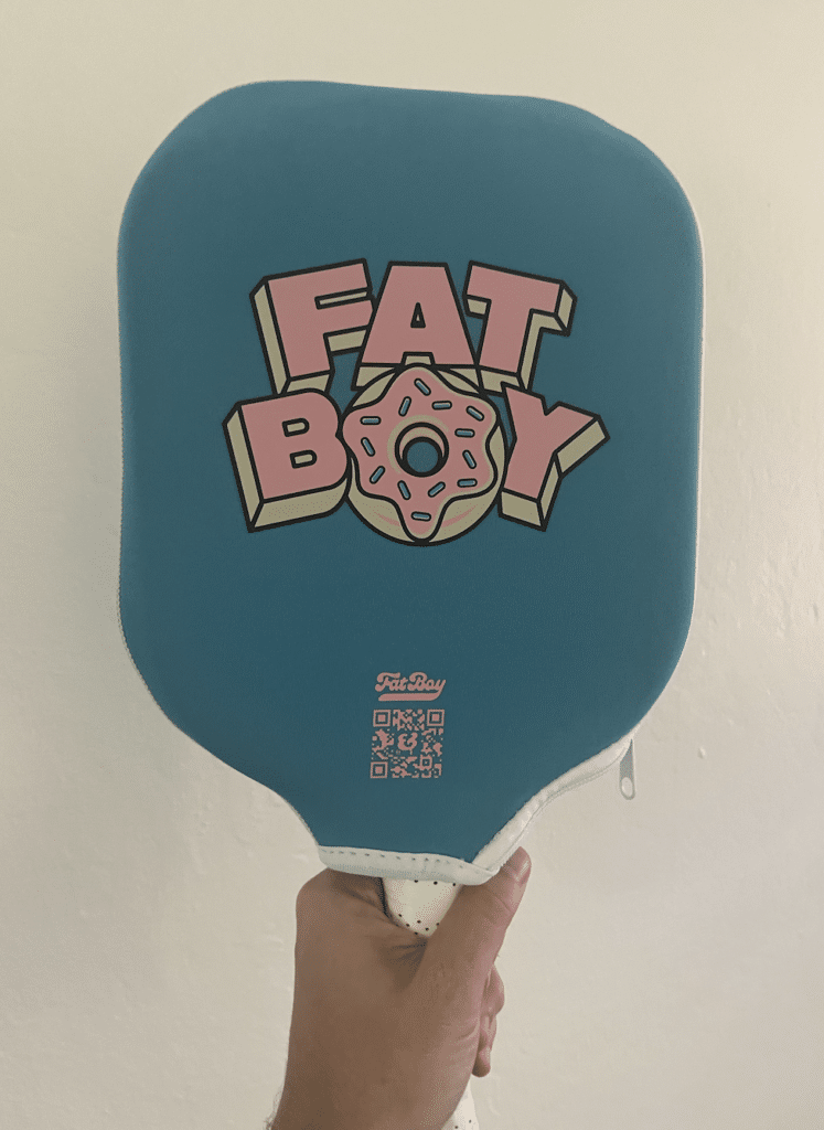 Picture of the Bread and Butter Fat Boy pickleball paddle cover