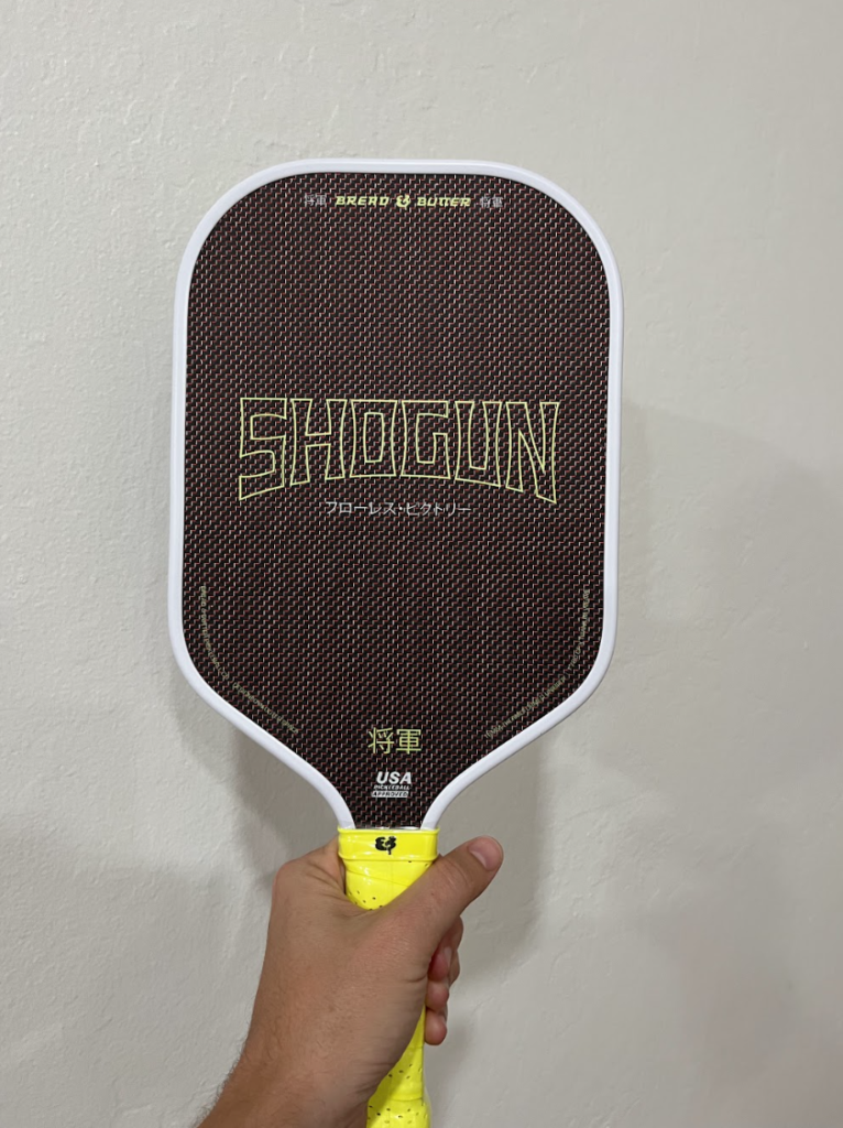 Picture of the Bread and Butter Shogun pickleball paddle.