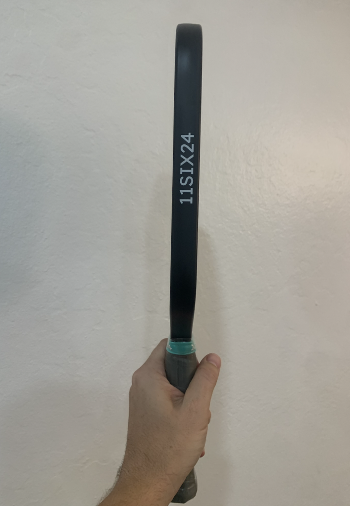 Side picture of the Hurache-X pickleball paddle