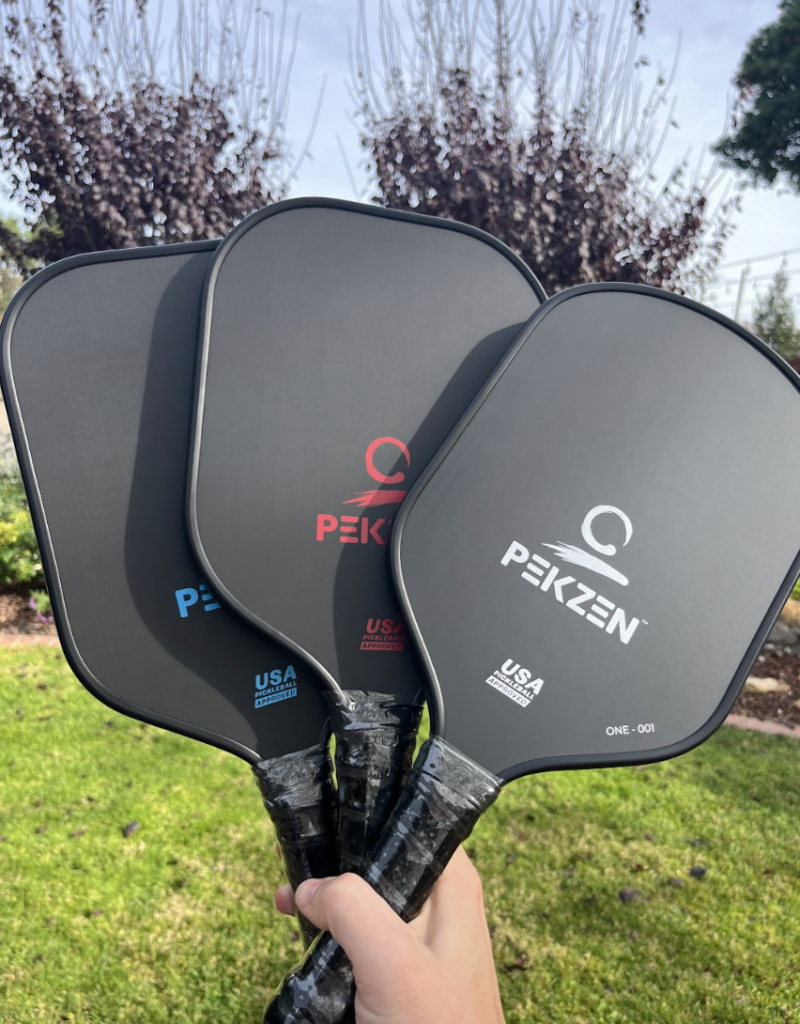 Picture of all 3 PekZen pickleball paddles