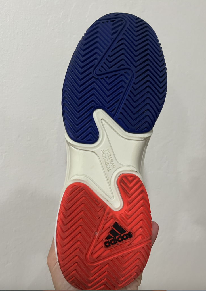 Picture of the bottom of Adidas Pickleball Shoes