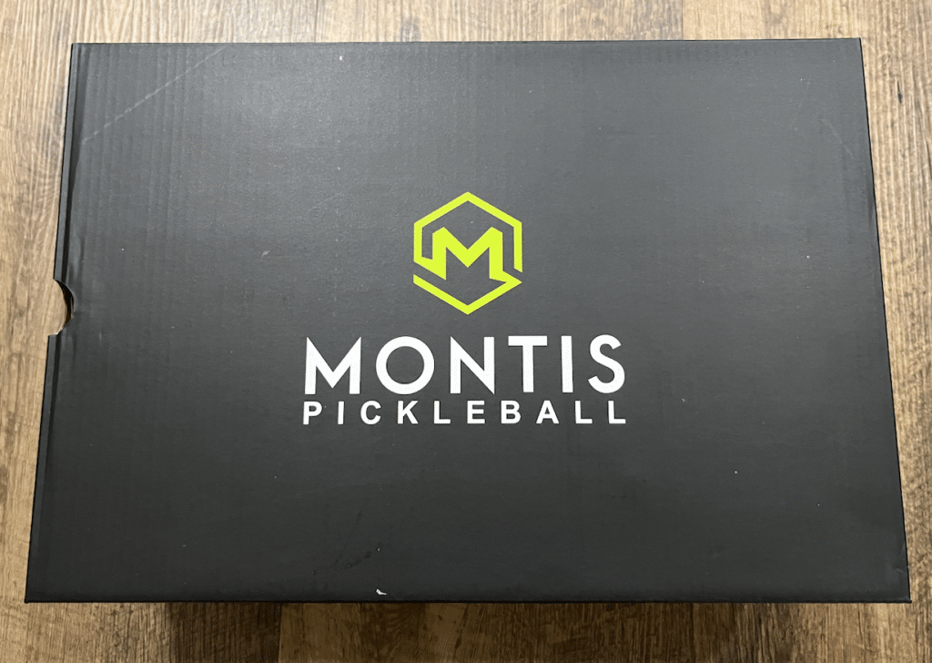Picture of the Montis pickleball shoes box.