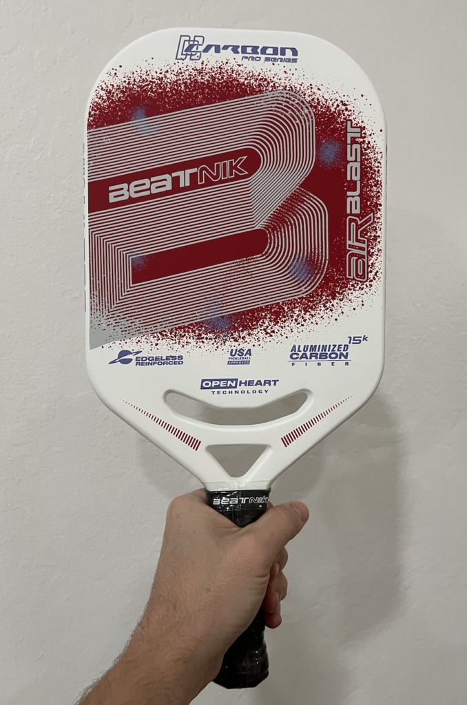 Picture of the Beatnik Air Blast pickleball paddle face.