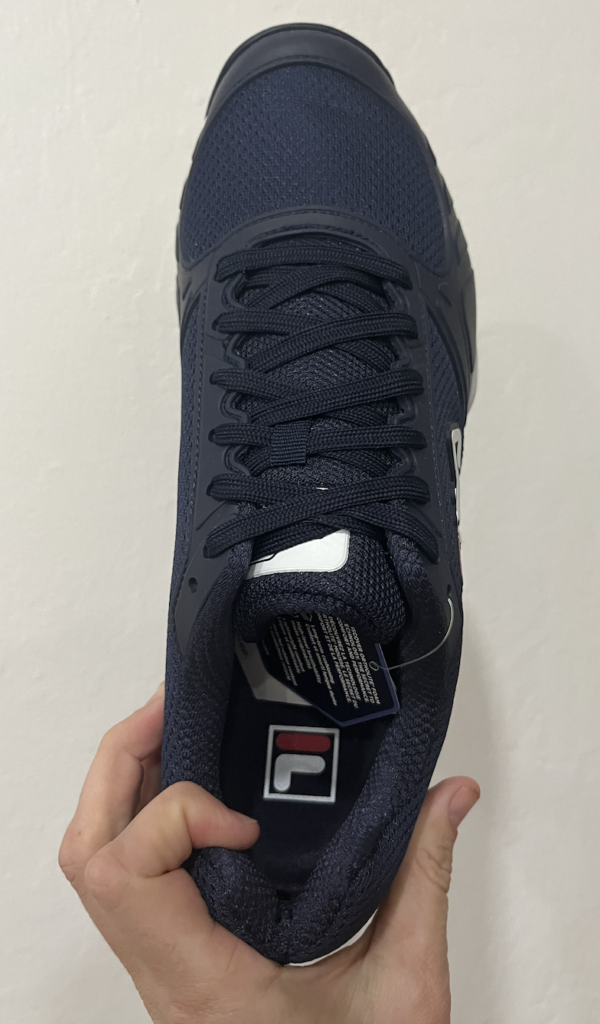 Picture of the top of the Fila pickleball shoes