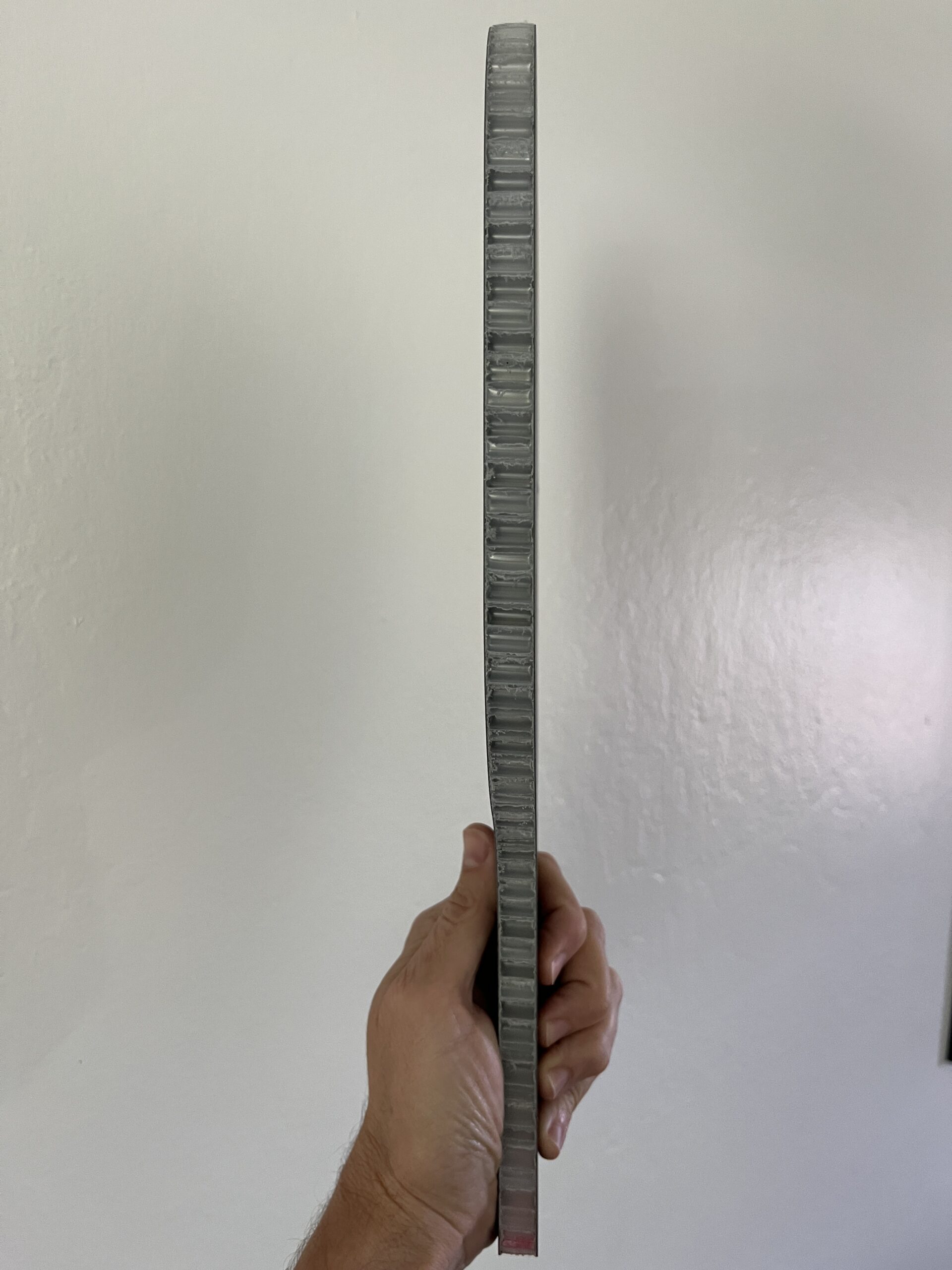 Picture of the core paddle materials inside a pickleball paddle.