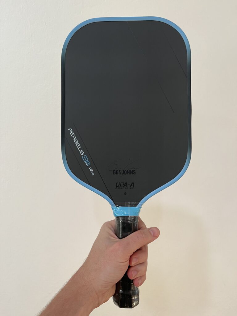 Picture of the fake Joola Ben Johns paddle and how to avoid.
