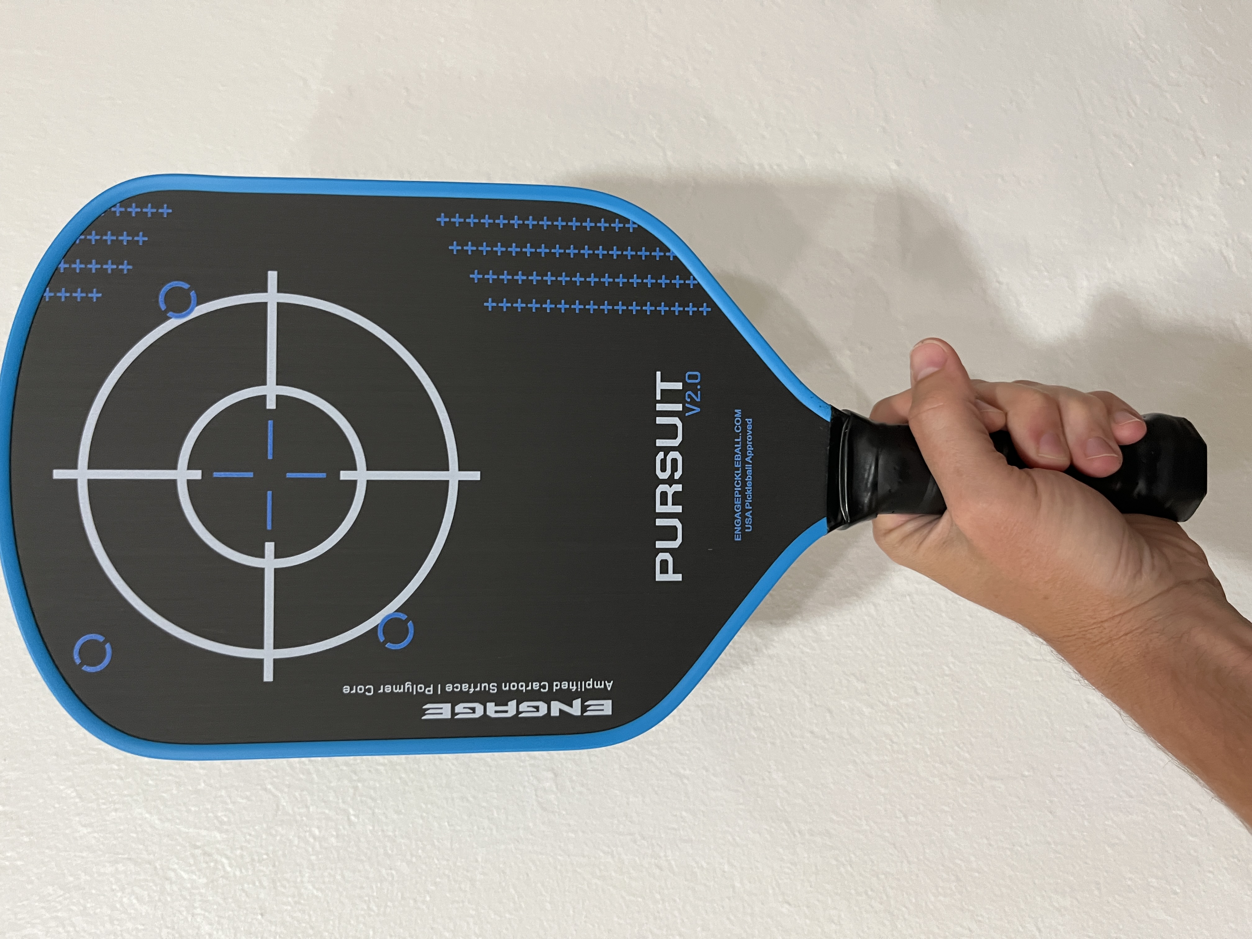 Picture of the face of Engage Pursuit V2.0 pickleball paddle