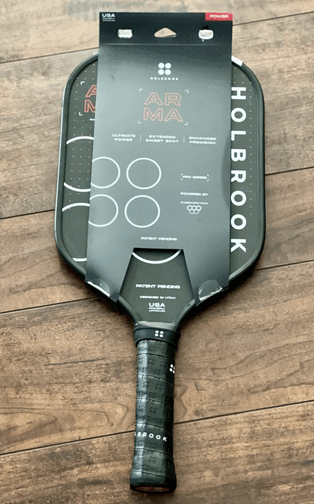 Picture of the Holbrook Arma pickleball paddle front.