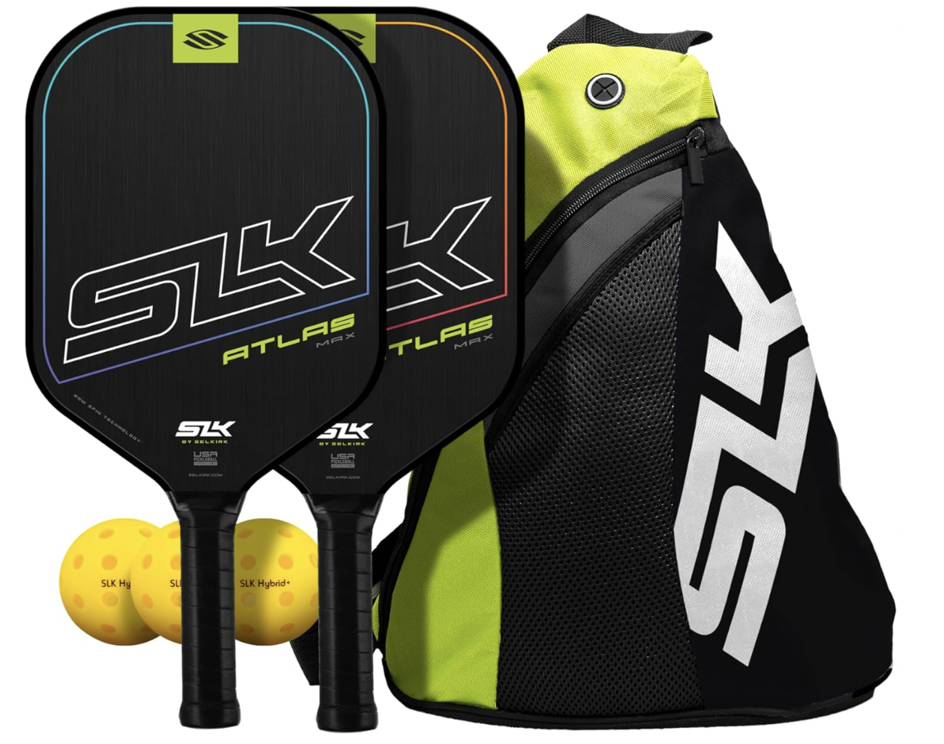 Picture of the SLK Atlas pickleball paddles.