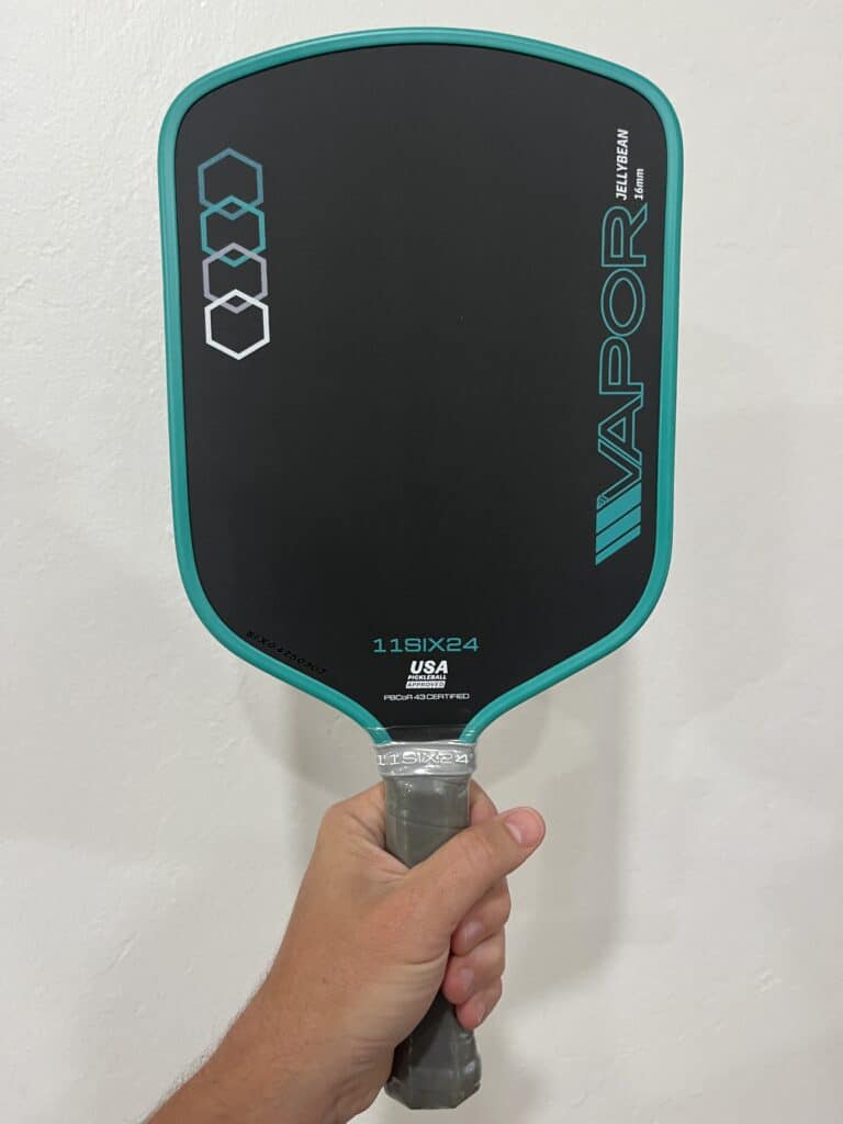 Picture of the Vapor Jelly Bean pickleball paddle.