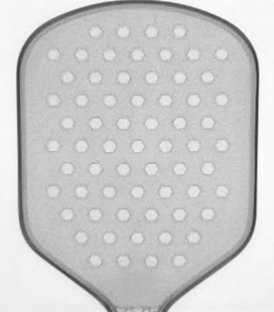 Picture of Vatic Pro V-Sol Power pickleball paddle technology.