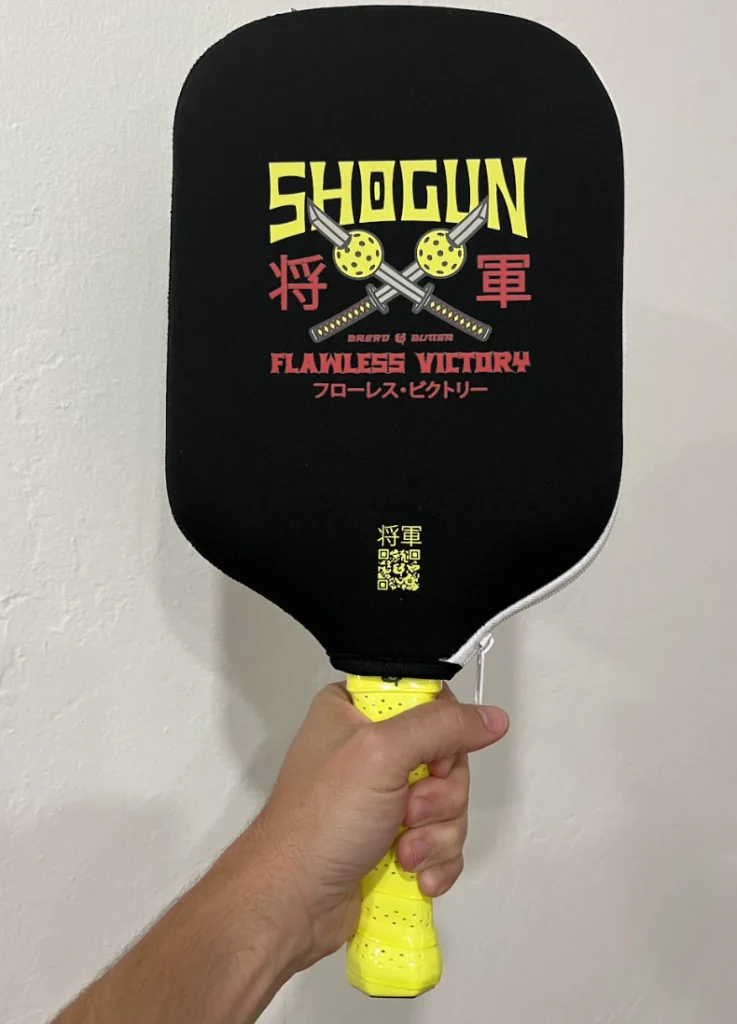Picture of Shogun paddle in it's paddle sleeve.